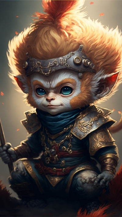 Ảnh nền khỉ 3D ngầu chất lừ