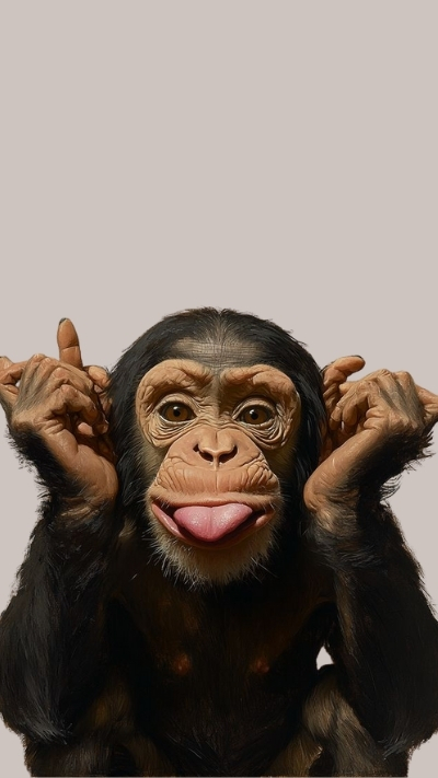 Ảnh nền khỉ 3D ngầu lịch lãm