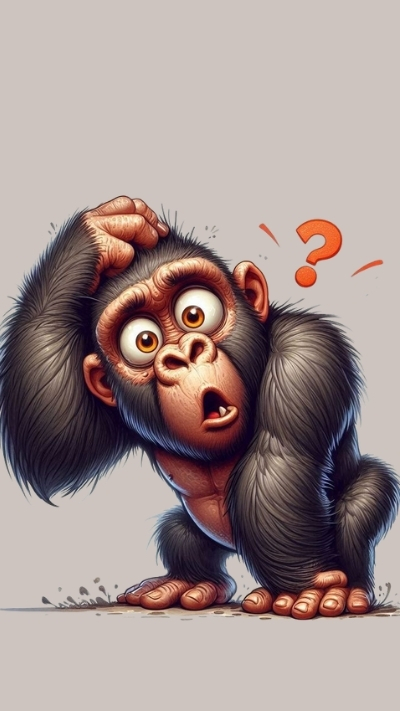 Ảnh nền khỉ 3D ngầu thời thượng