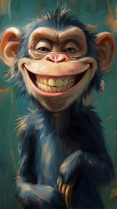 Ảnh nền khỉ 3D ngầu đáng kinh