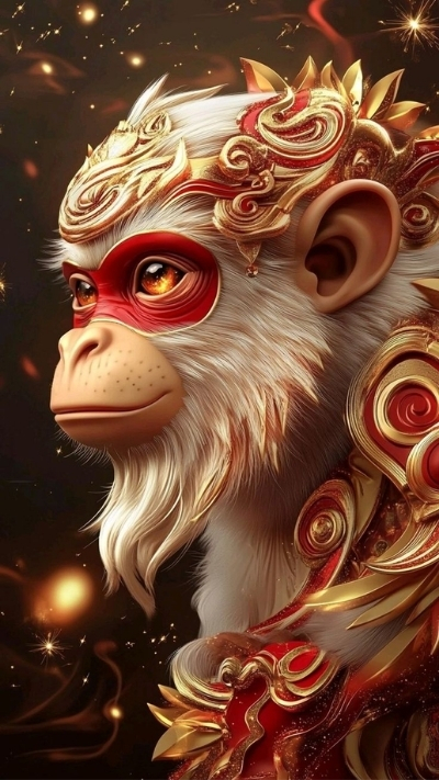 Ảnh nền khỉ 3D ngầu chơi lối