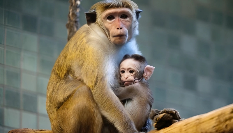 Ảnh nền khỉ vàng 3D nổi bật