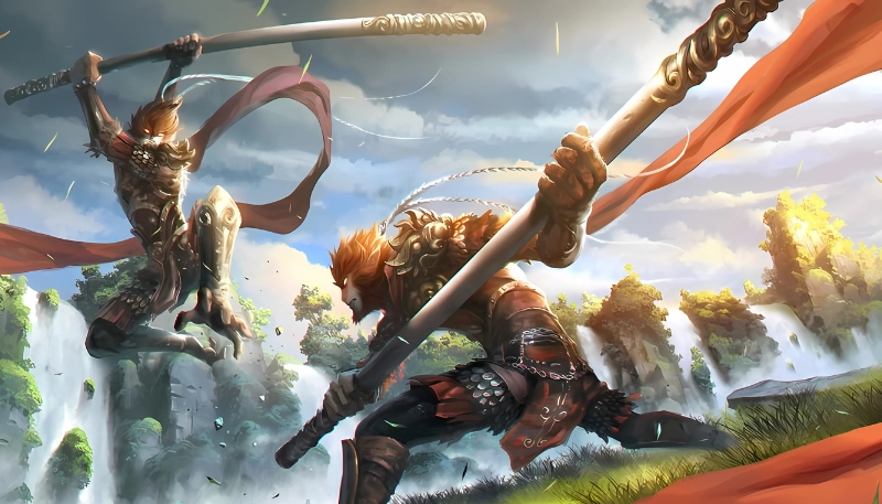 Ảnh nền khỉ vàng 3D hoành tráng