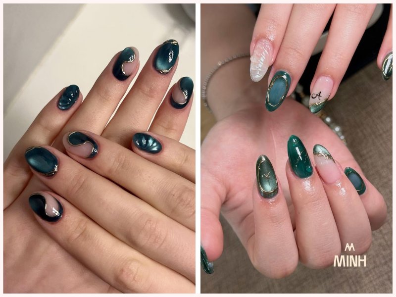 nail mắt mèo đẹp