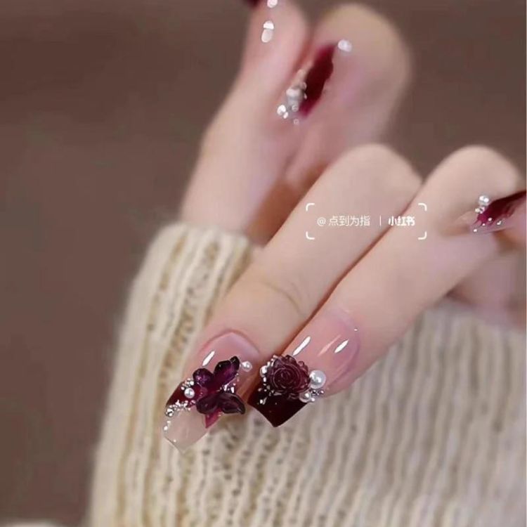 Mẫu móng tay cô dâu sang chảnh