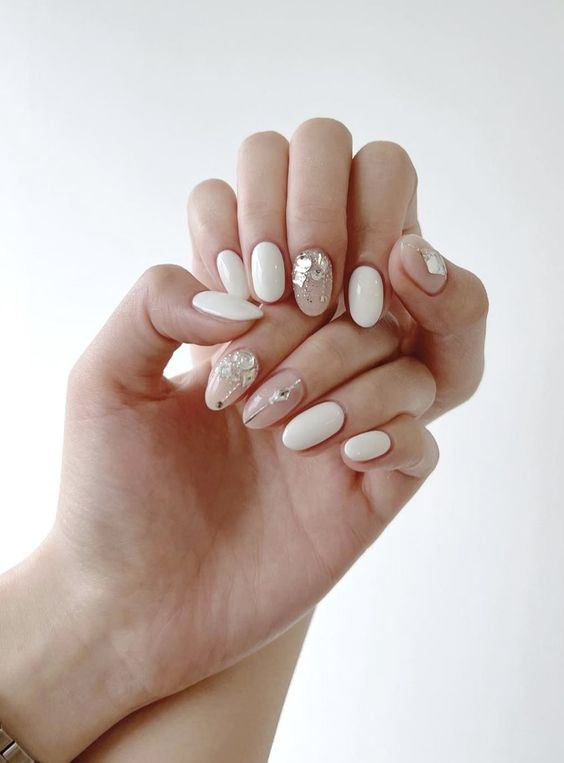 Mẫu nail ombre với dáng móng vuông