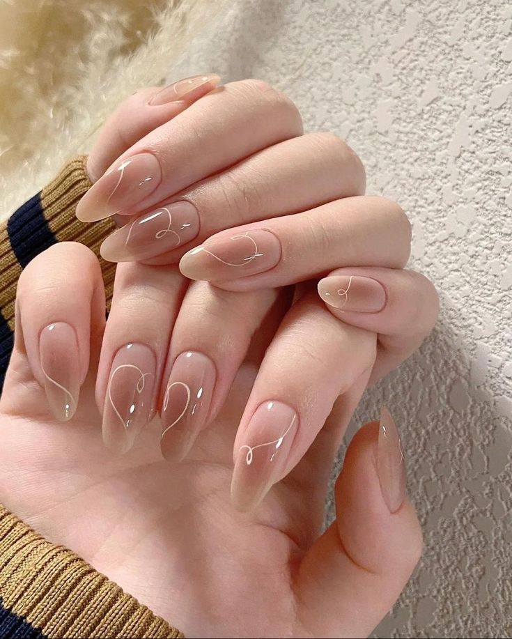 Nail màu nude 3