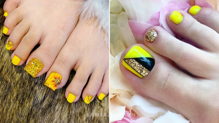 Mong chan dep dinh da mau vang