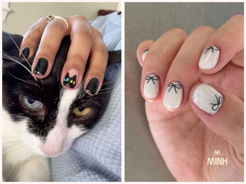 mẫu nail cho móng ngắn