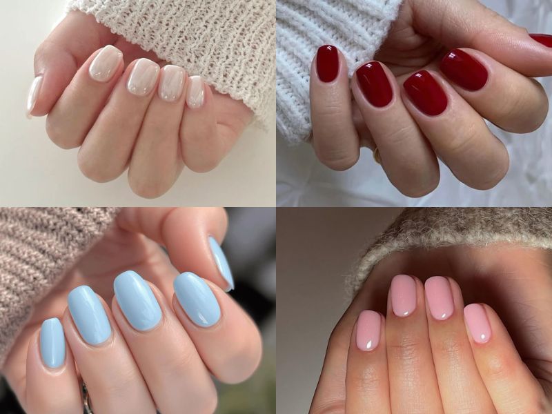 nail hàn quốc sơn thạch trơn