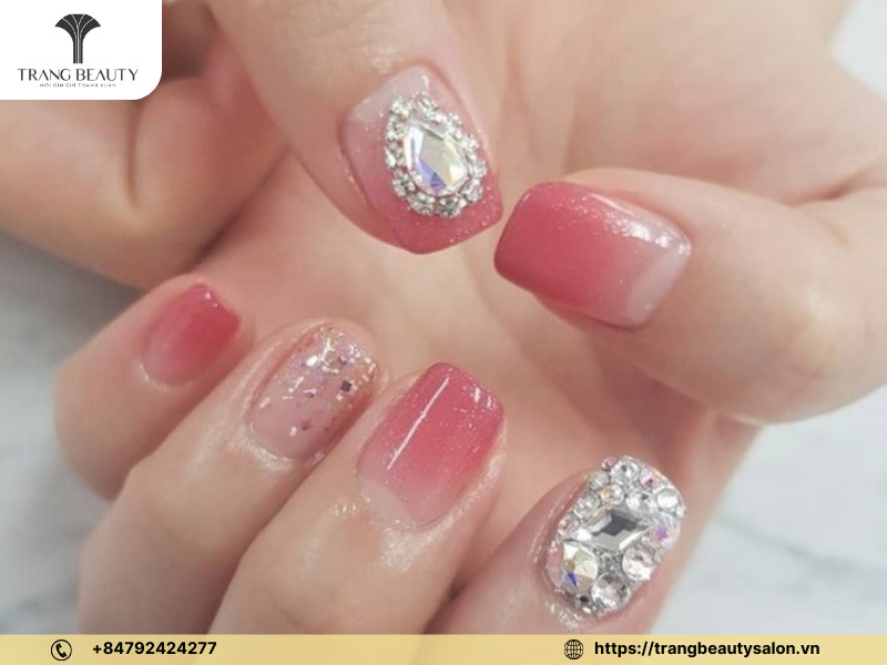 Móng dài vuông màu pastel cực xinh xắn