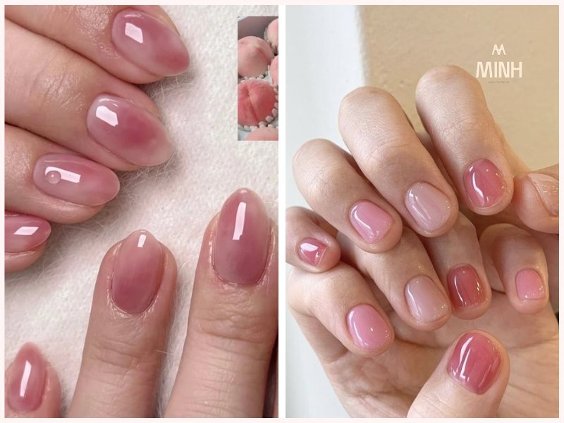 Mẫu nail sơn thạch đẹp