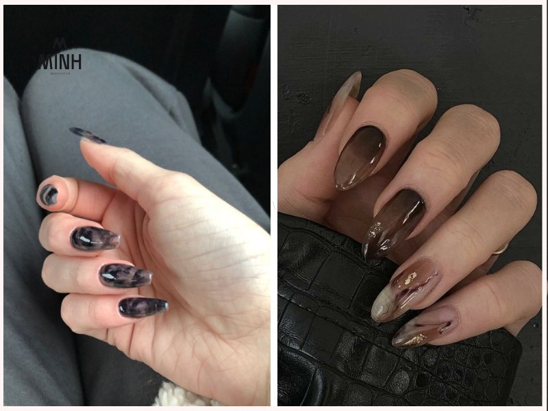 Mẫu nail sơn thạch đẹp đơn giản