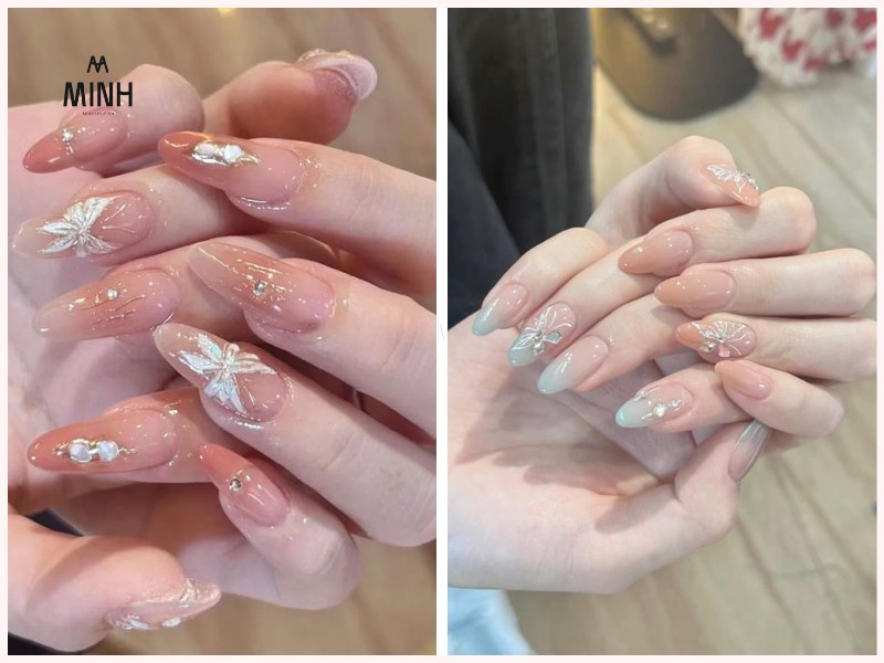 Màu nail thạch hồng