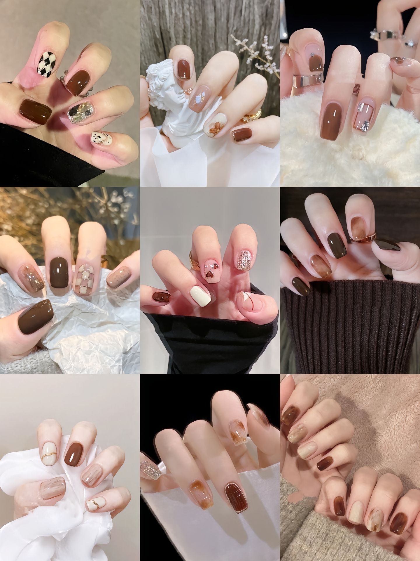 Khẳng định cá tính riêng với màu nail thạch nâu đất độc đáo