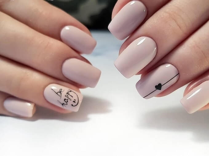 mẫu nail nude cho da ngăm
