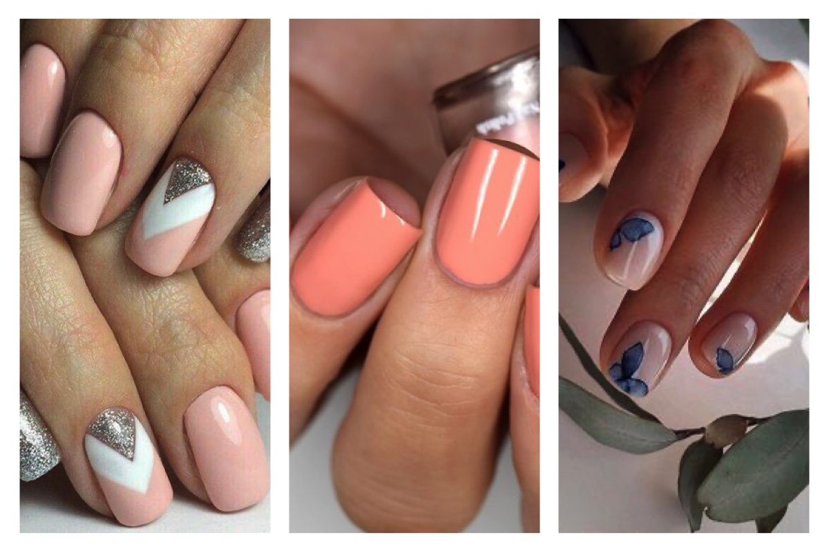 Nail Xanh pastel kết hợp ombre