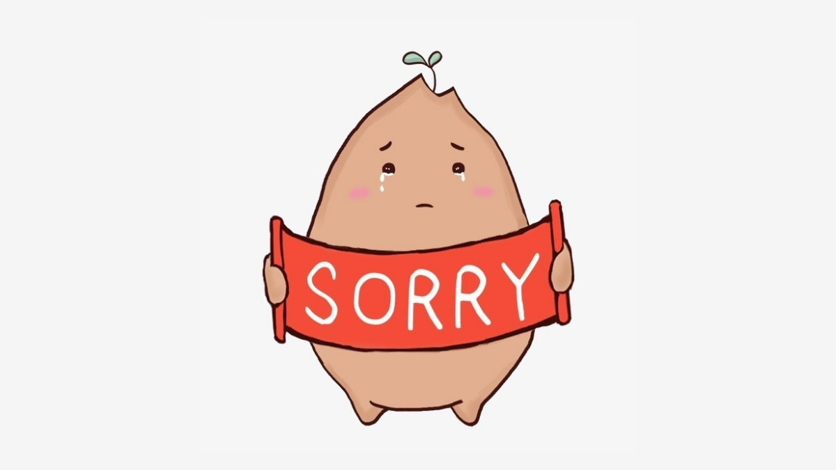 99+ ảnh meme xin lỗi người yêu cute, đáng yêu, hài hước