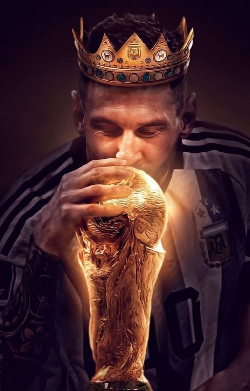 Hình nền Leo Messi 4K vô địch World Cup ngầu