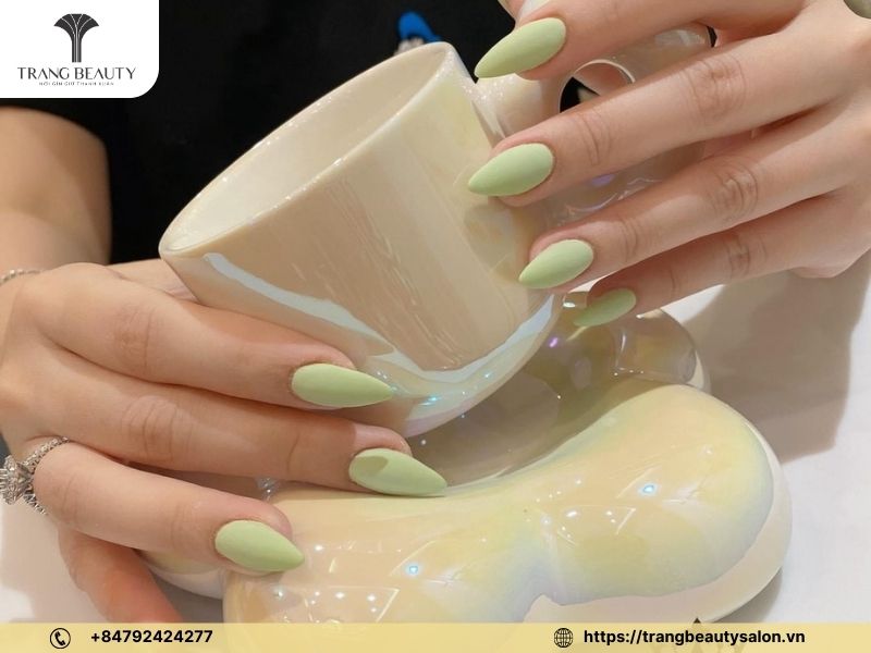 Nail xanh bơ nhạt