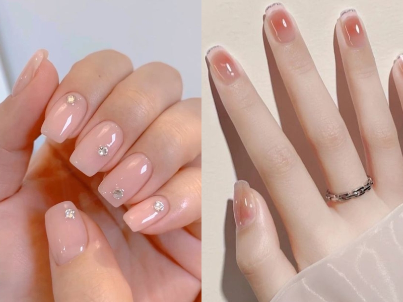 20+ mẫu nail màu hồng thạch ngọt ngào, hot trend hiện nay