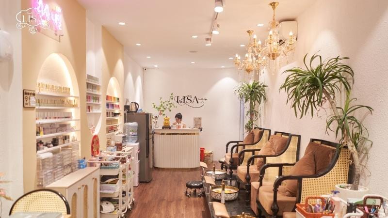 Nail Xanh Bơ Đính Đá