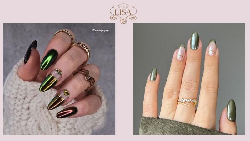 Nail Xanh Bơ Xen Kẽ - Sự Đa Dạng Màu Sắc