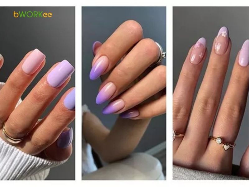 Gợi ý chọn nail màu tím phù hợp với màu da