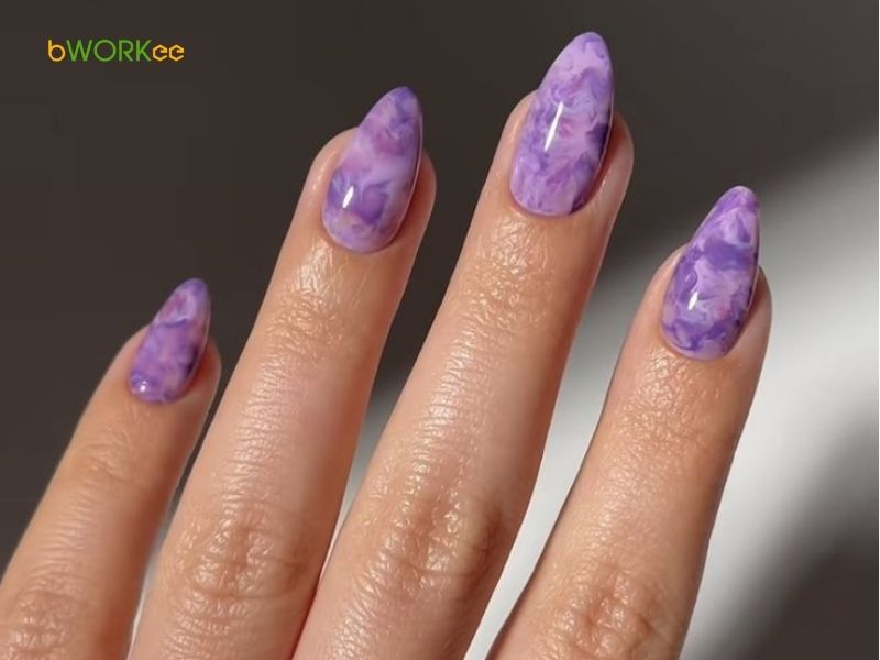 Gợi ý chọn nail màu tím phù hợp với màu da