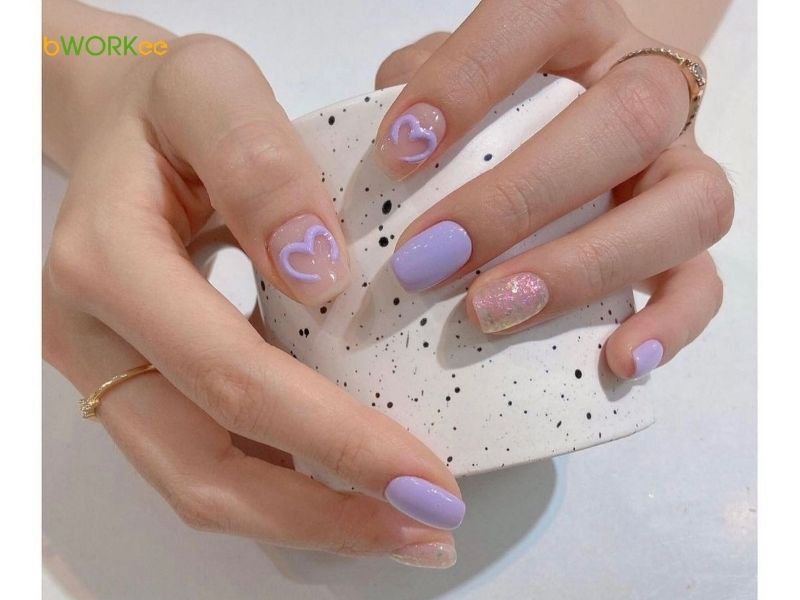 Gợi ý chọn nail màu tím phù hợp với màu da