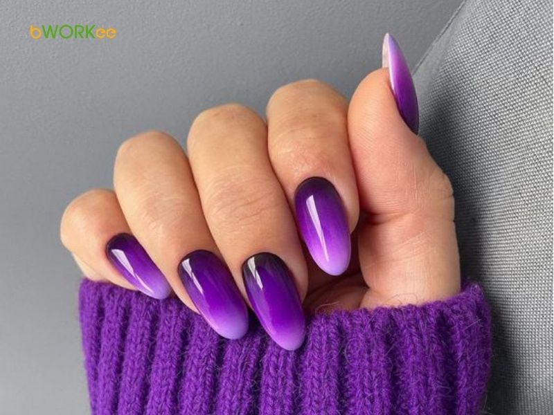 Gợi ý chọn nail màu tím phù hợp với màu da