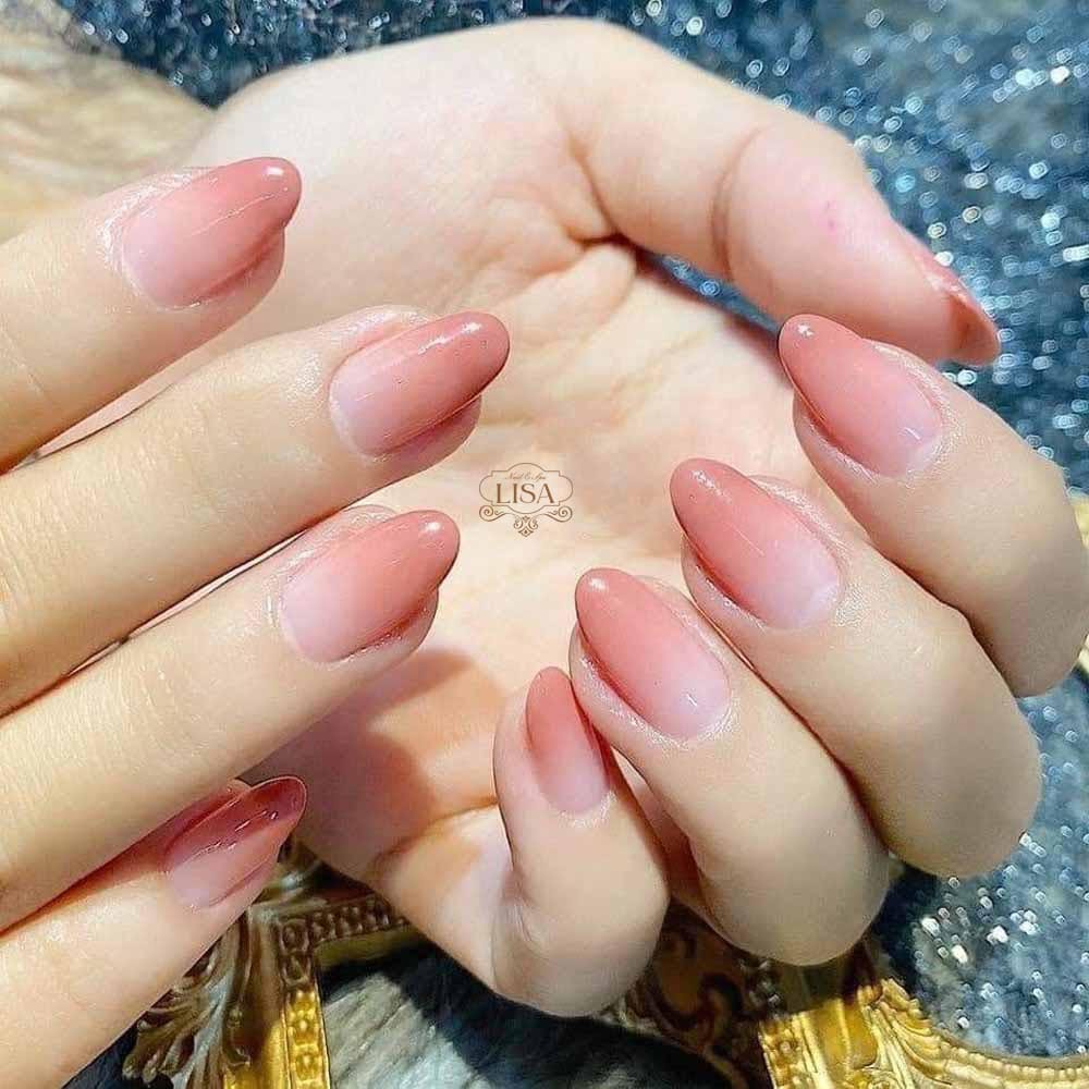 Mẫu Nail đẹp đón tết Ombre
