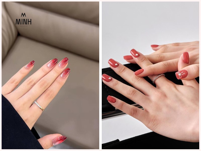 Mẫu nail sơn thạch đẹp