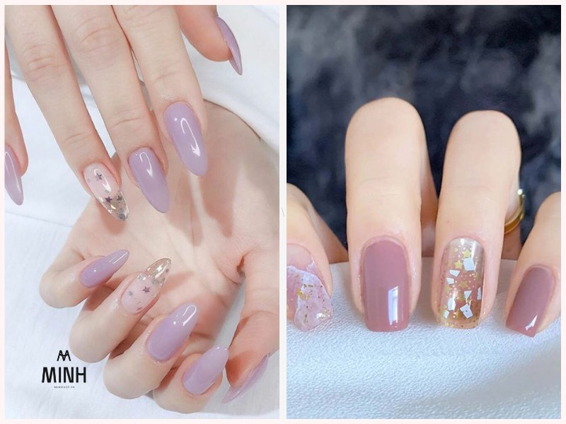 Mẫu nail sơn thạch đẹp