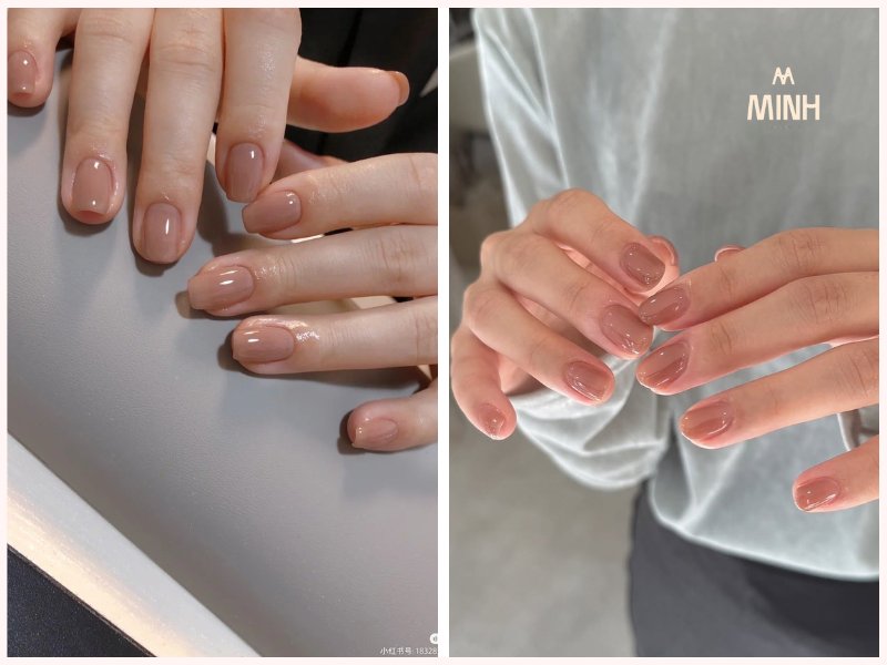 Màu nail thạch nude