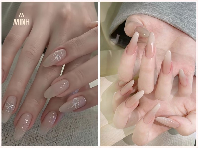 Mẫu nail sơn thạch đẹp