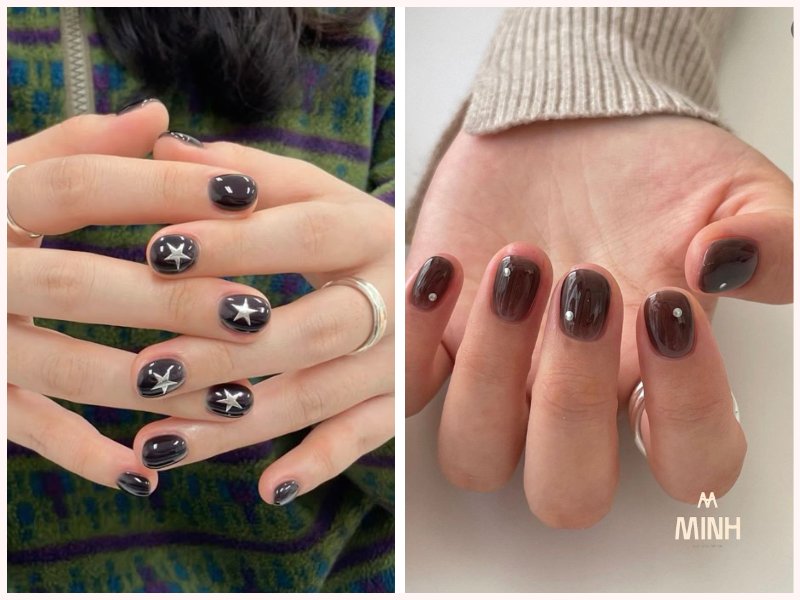 Nail thạch màu đen