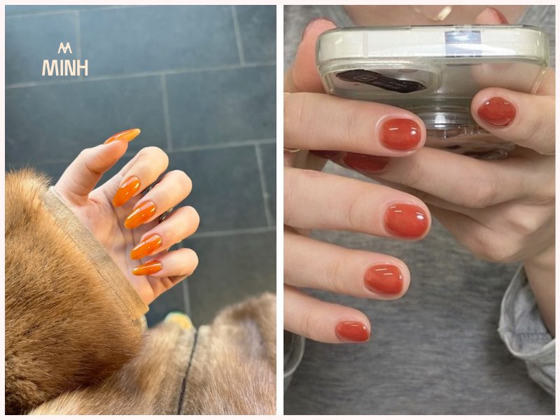 Mẫu nail sơn thạch đẹp