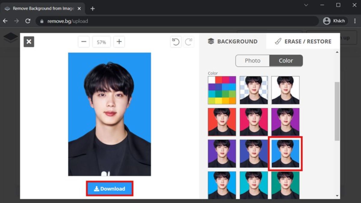 Lưu ý khi ghép nền xanh, trắng ảnh thẻ