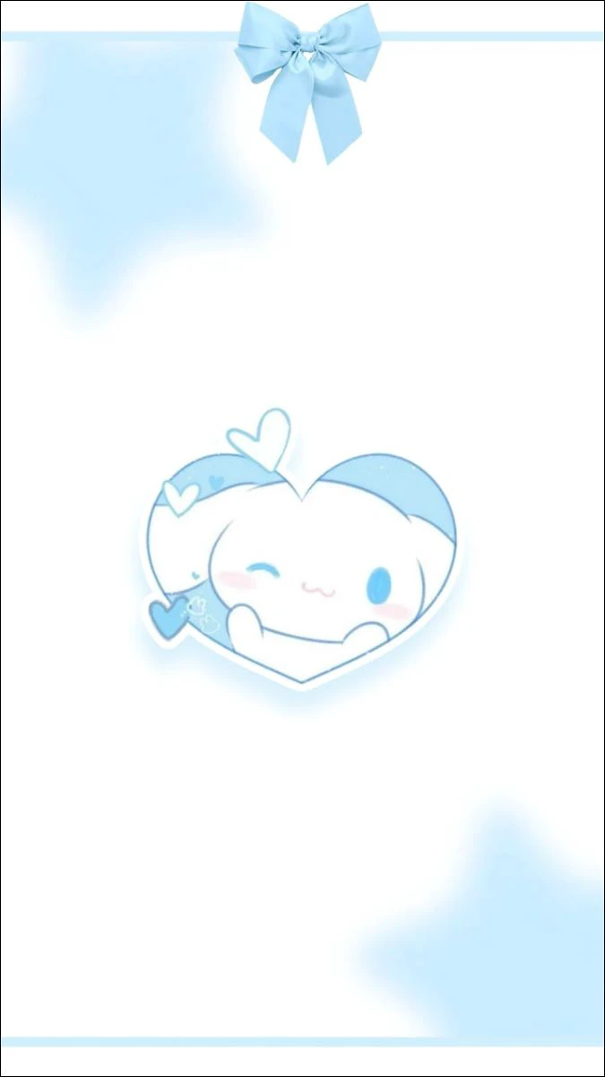 Hình nền màu xanh dương đáng yêu