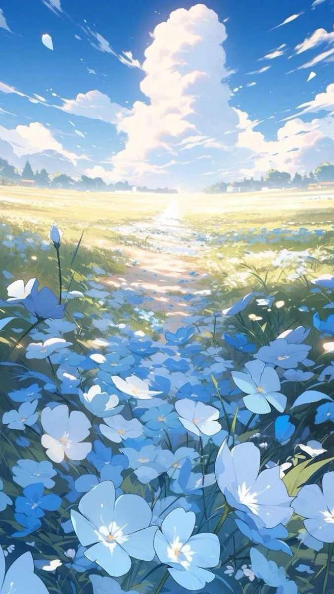 Cánh vườn hoa rộng lớn