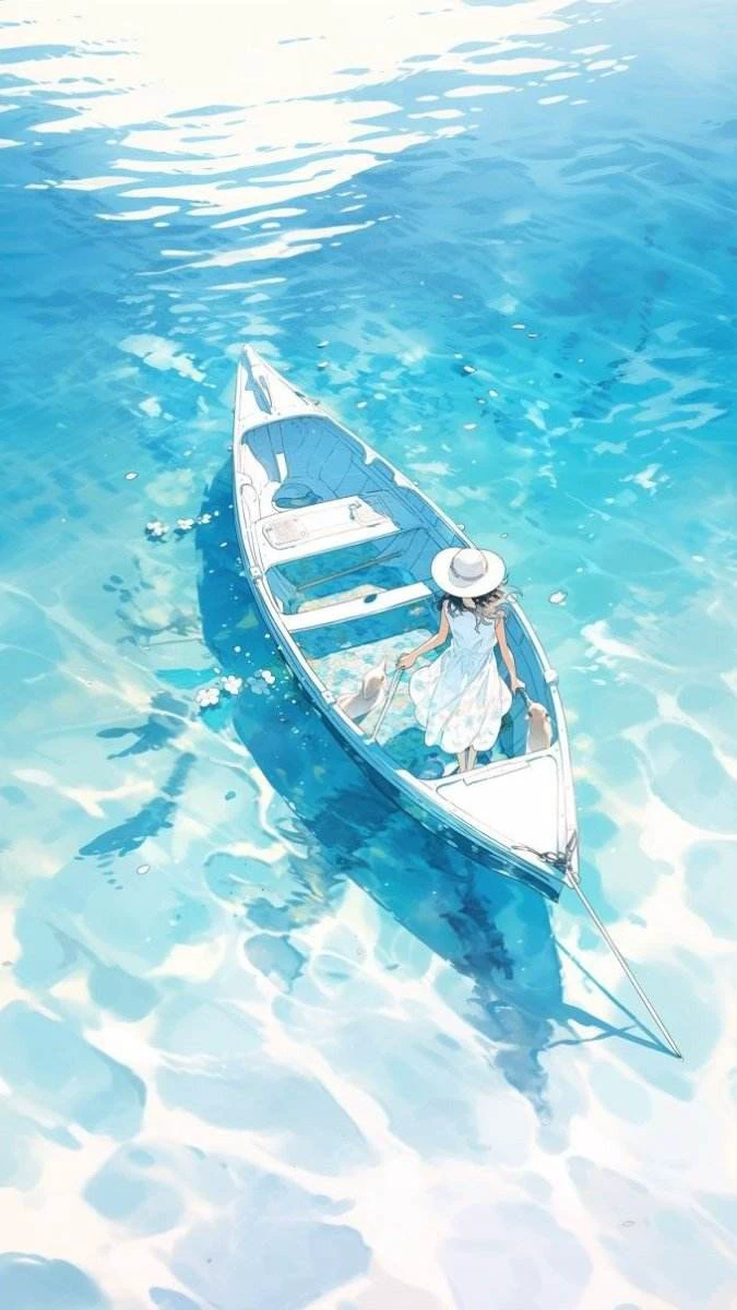 Hình nền màu xanh dương phong cảnh bãi biển