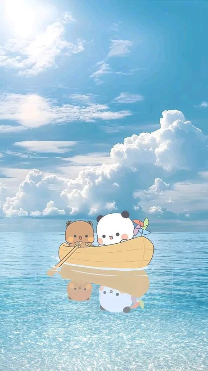 Hình nền màu xanh dương con vật trên biển