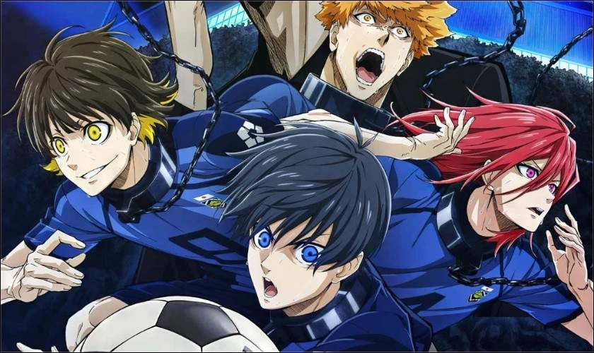 Hình nền màu xanh dương anime ngầu