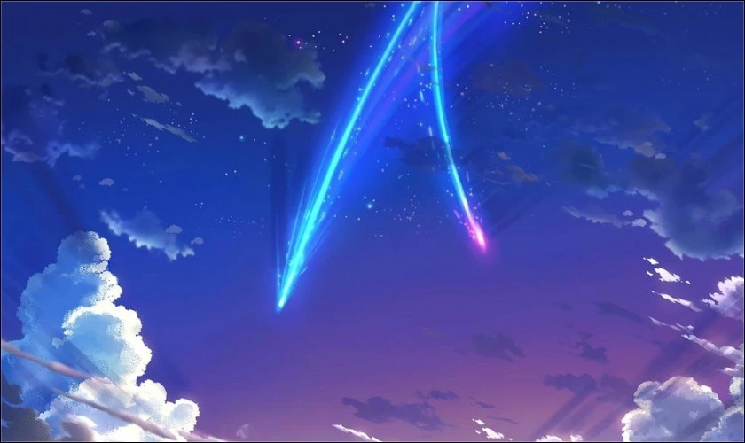 Hình nền màu xanh dương galaxy bắt mắt