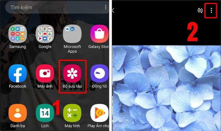 Cách tải và cài đặt hình nền màu xanh dương
