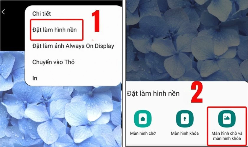 Cài hình nền trên máy Android