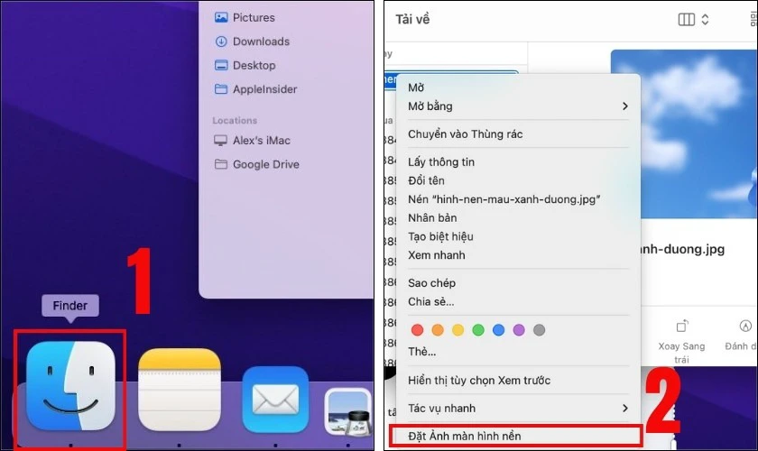Cài hình nền trên máy Macbook