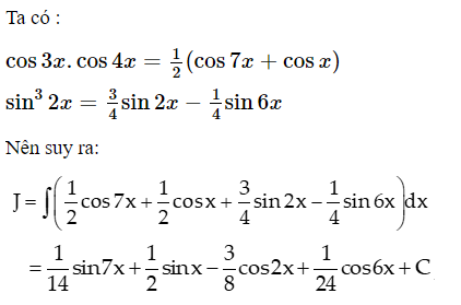 Tính nguyên hàm tanx.sin2x