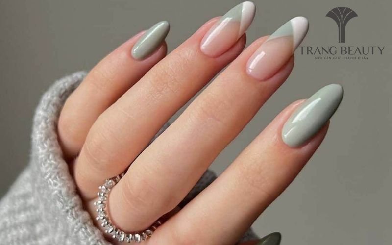 Nail móng trơn màu pastel nhẹ nhàng